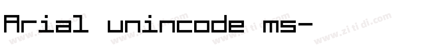 Arial unincode ms字体转换